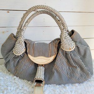 Fendi Zucca Spy Bag, Ticking Stripe, Fabric